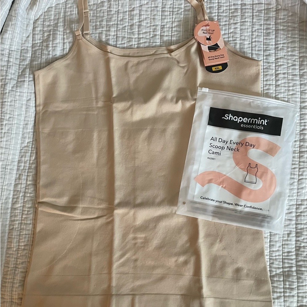 Shapermint Tan Shapewear Camisole Smooth Matte Finish